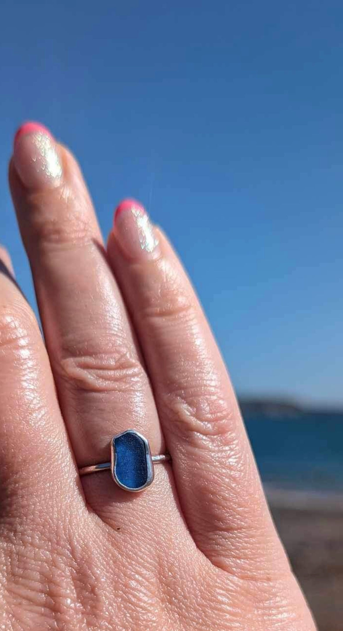 Cobalt blue/ Dale seaglass