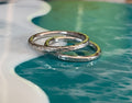 Undertow Band — Textured Sterling Silver